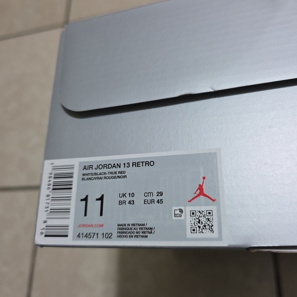 Jordan Air Jordan 13 Retro Box - White, Black, Red